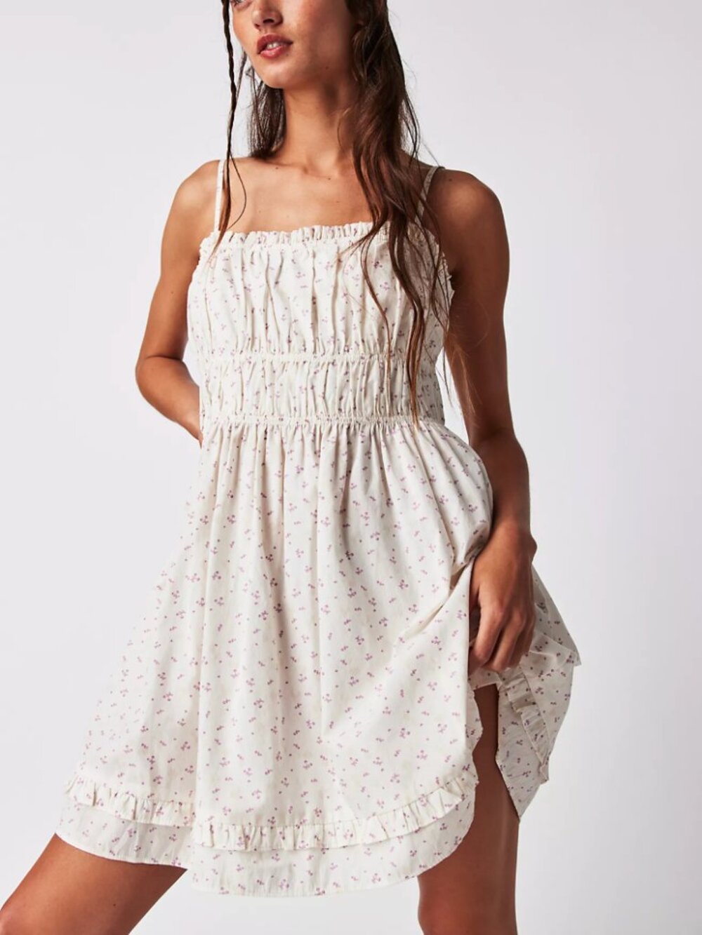 Free People Gabby Floral Mini Dress